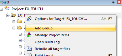 这是一个BUG了，不要再manage project里面添加，用add group