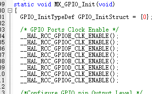 クロックは、完全にオープンにGPIOで開始します