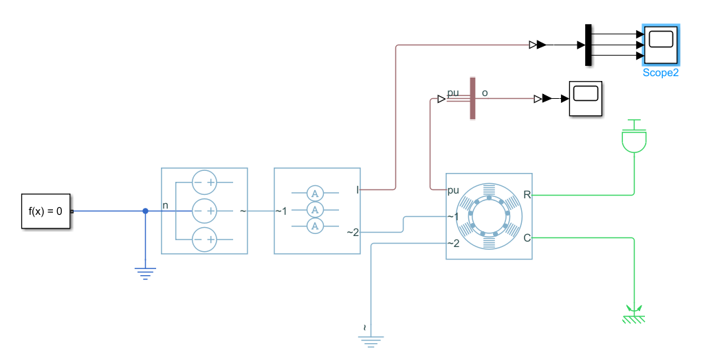 matlabsimulinksimscape下对鼠笼式三相电机Y型三角形接法的仿真_三角形接线法仿真CSDN博客