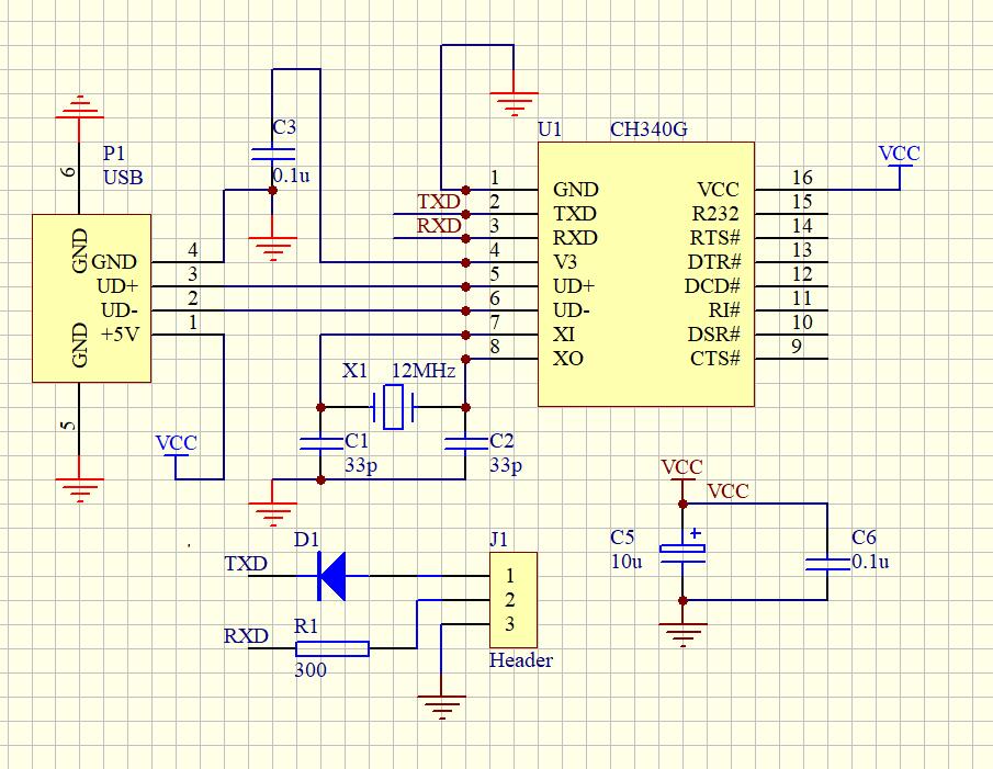 ttl串口防倒灌电参考电路