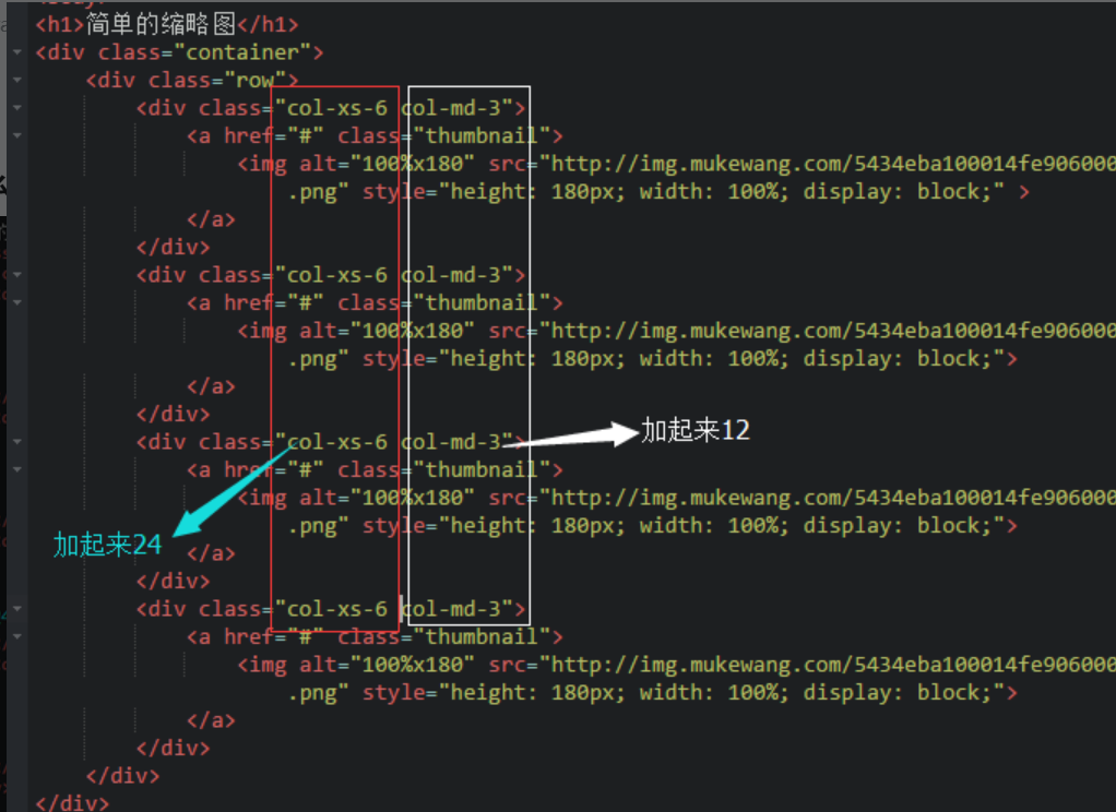 前端col-xs-6 col-md-3的意思_努力不脱发选手的博客-程序员信息网_col 