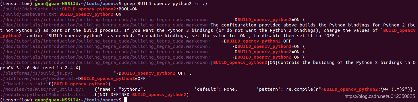 BUILD_opencv_python2
