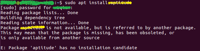 Ubuntu 报错：E: Package ' *** ' has no installation candidate-CSDN博客