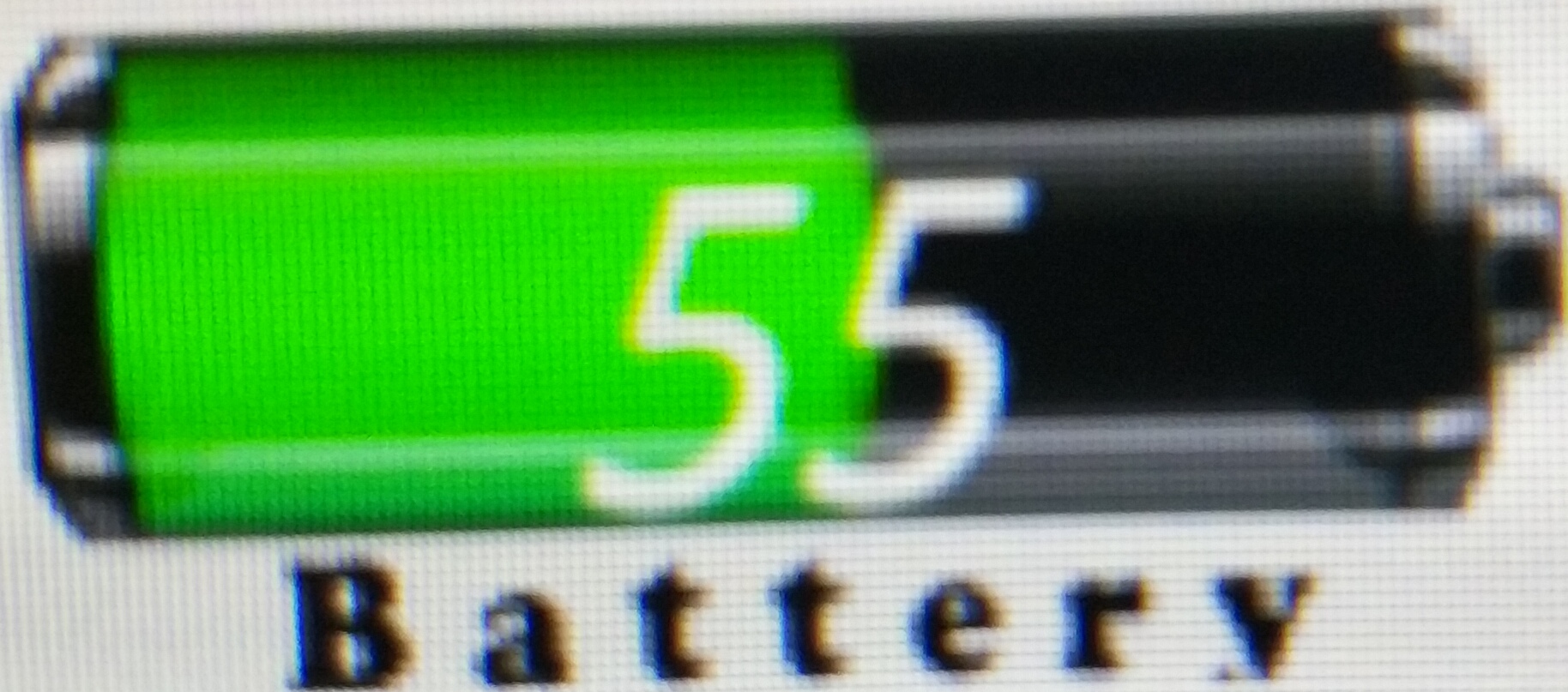 百分之五十五电量显示效果图