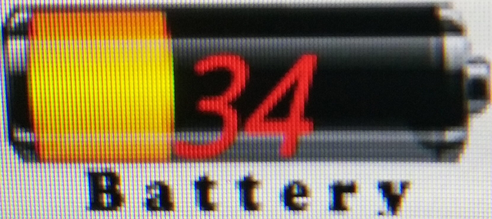 百分之三十四电量显示效果图