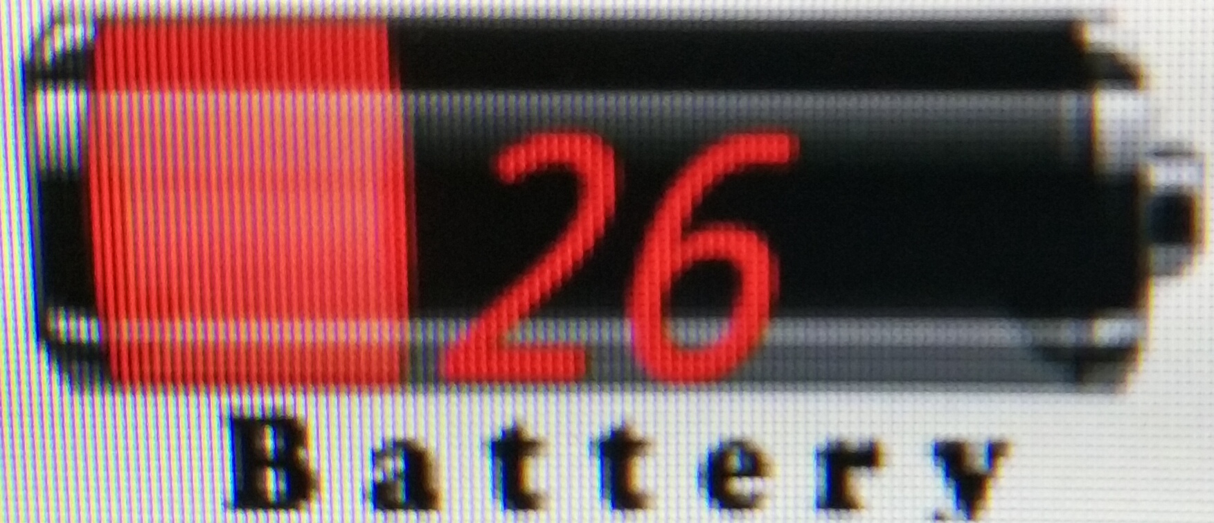 百分之二十六电量显示效果图