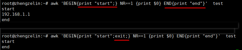 awk 中的循环语句（for 、 while）及跳出循环：continue、break；exit，next！