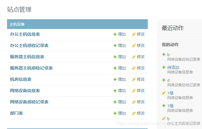 后台管理目录页