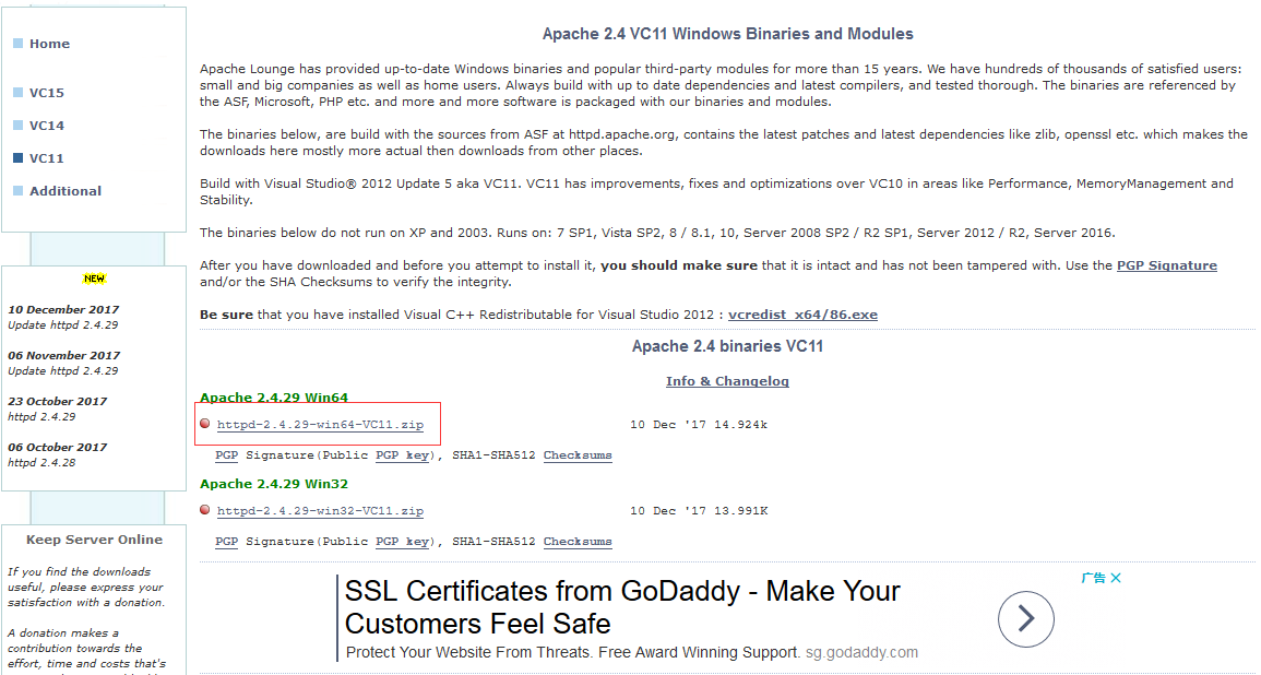 01 Win10下apache 2 4 29 Php 7 2 3 Mysql 5 7 21免安装开发环境配置 枫林残忆 程序员信息网 程序员信息网