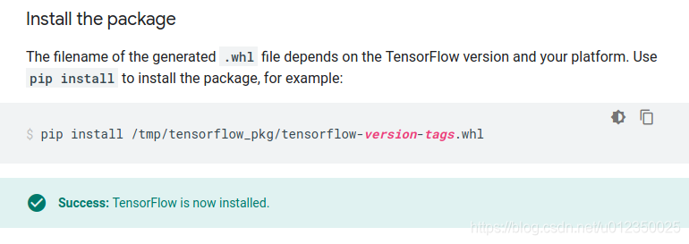 安装tensorflow