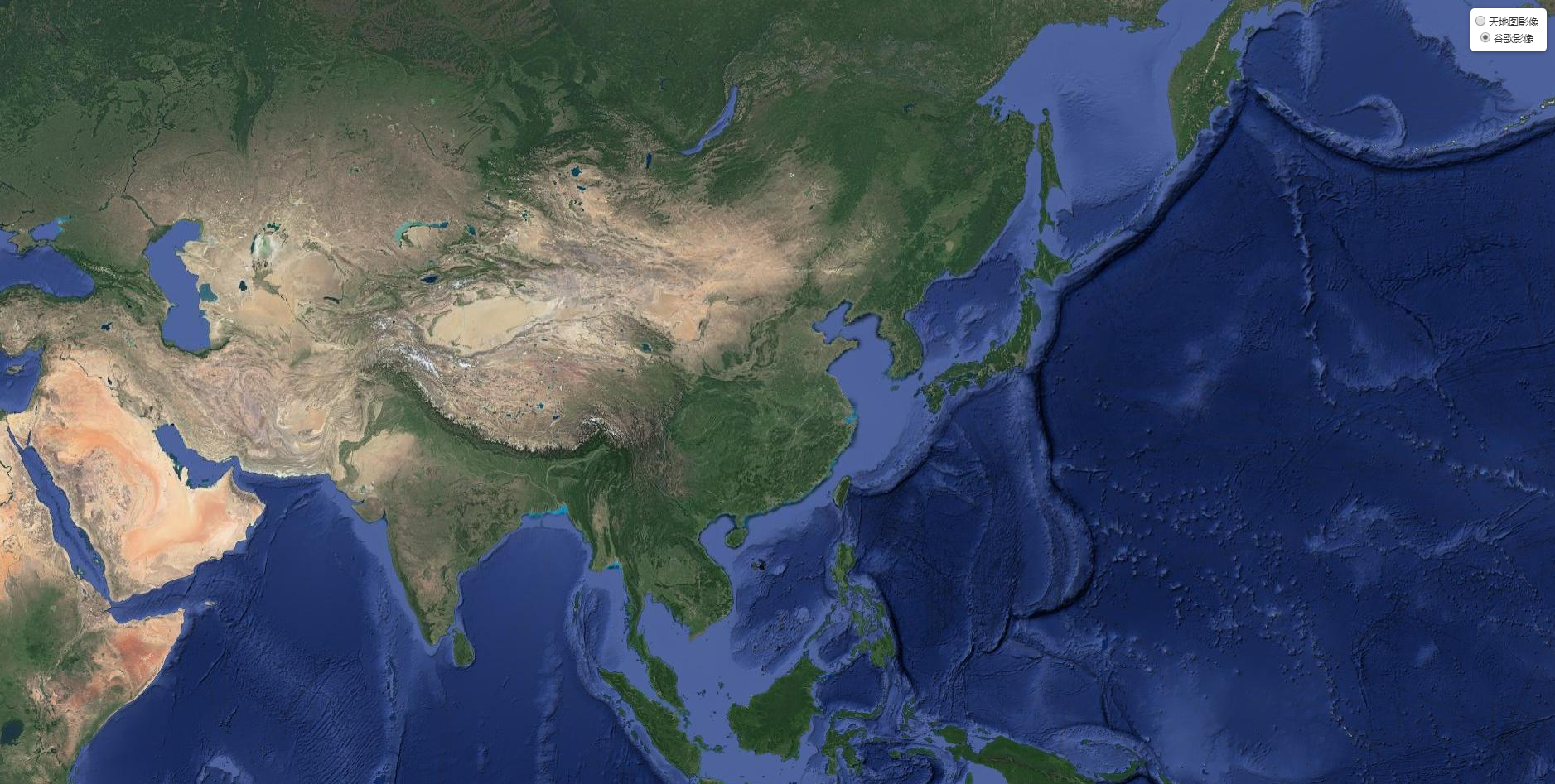 leaflet加载谷歌影像地图天地图影像地图天地图影像注记