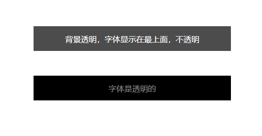 css设置背景透明文字不透明，以及字体透明背景不透明的写法_有一种信仰 
