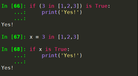python中if语句判断元素是否存在于列表中——if x: / if x is True: / if x == True: 的区别 ...
