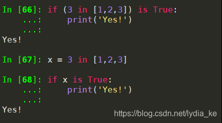 python中if语句判断元素是否存在于列表中——if x: / if x is True: / if x == True: 的区别 ...