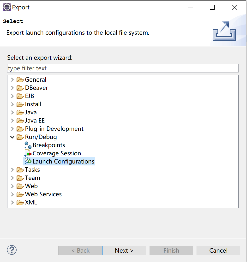 Eclipse: How to export or import configuration Run Configurations ...