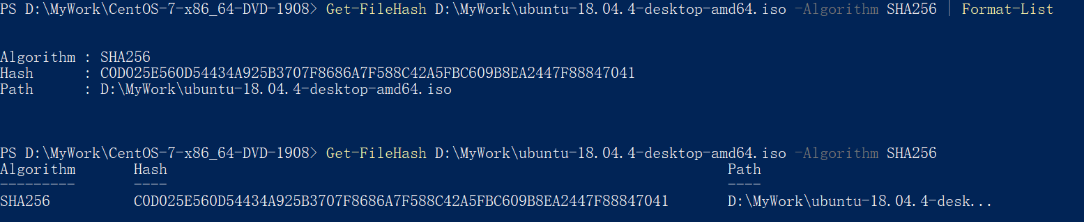 PowerShell校验文件Hash值_powershell hash-CSDN博客