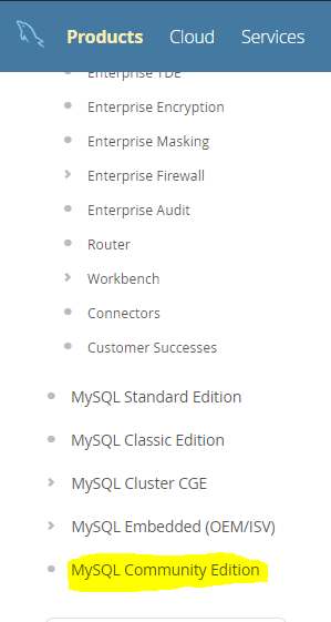 找到 MySQL Community Edition