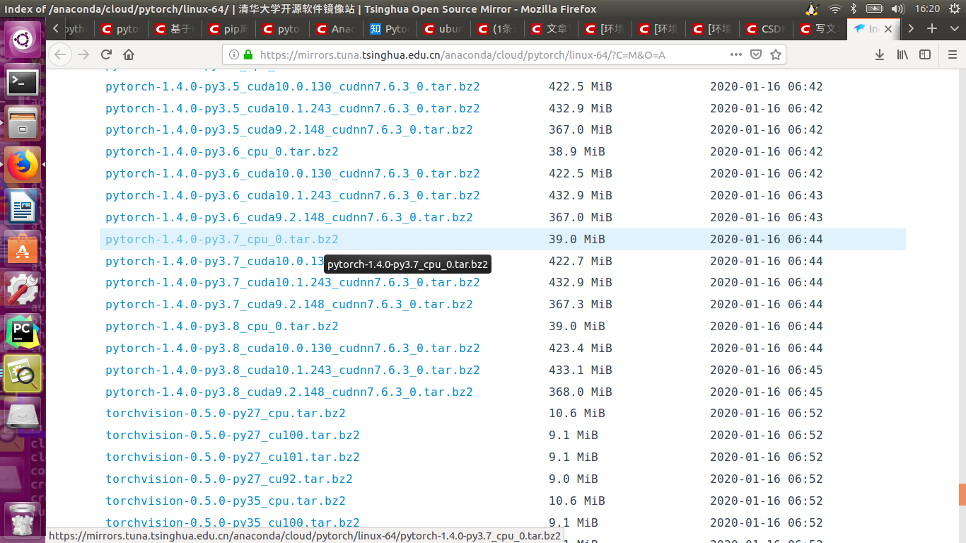 ubuntu下使用anaconda安装pytorch