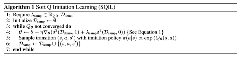 Soft Q Imitation Learning