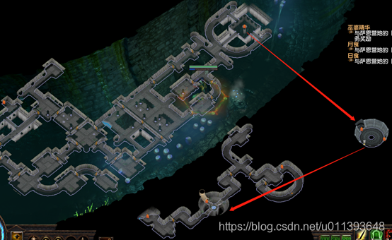 德瑞的污水坑 →巨型锅炉 → 下水道出口