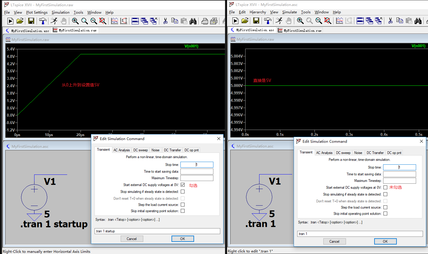 LTspice基础教程-006.运行仿真与瞬态分析_skip initial operating point solution-CSDN博客