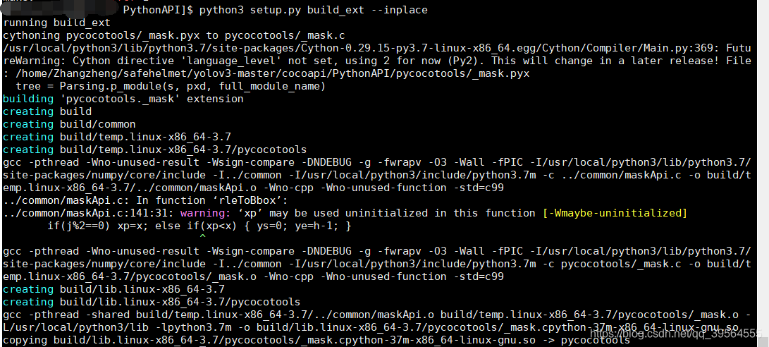 error: unknown file type '.pyx' (from 'pycocotools/_mask.pyx')_error ...