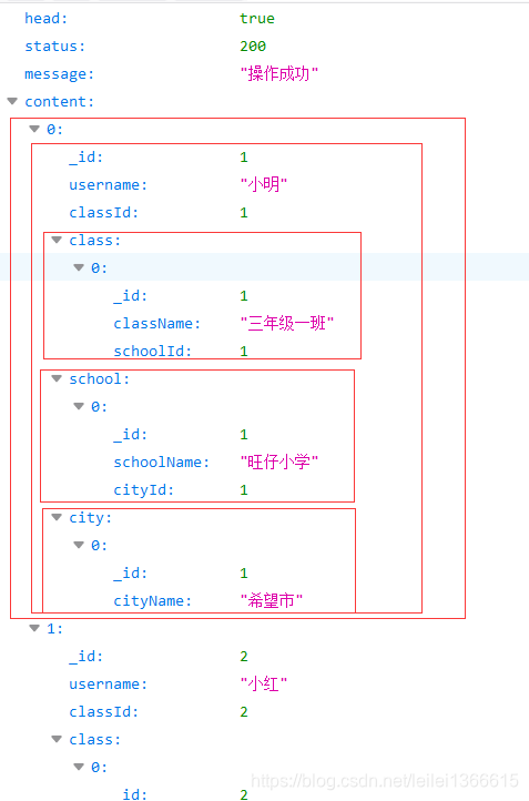 SpringBoot整合Mongodb（三） 使用MongoTemplate进行连表查询