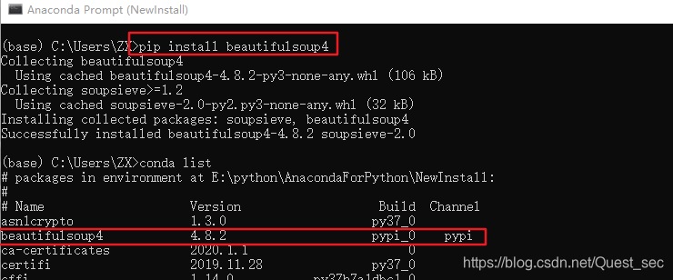 Python爬虫常用库有哪些/ pip与conda的区别_Quest_sec的博客-CSDN博客_ 