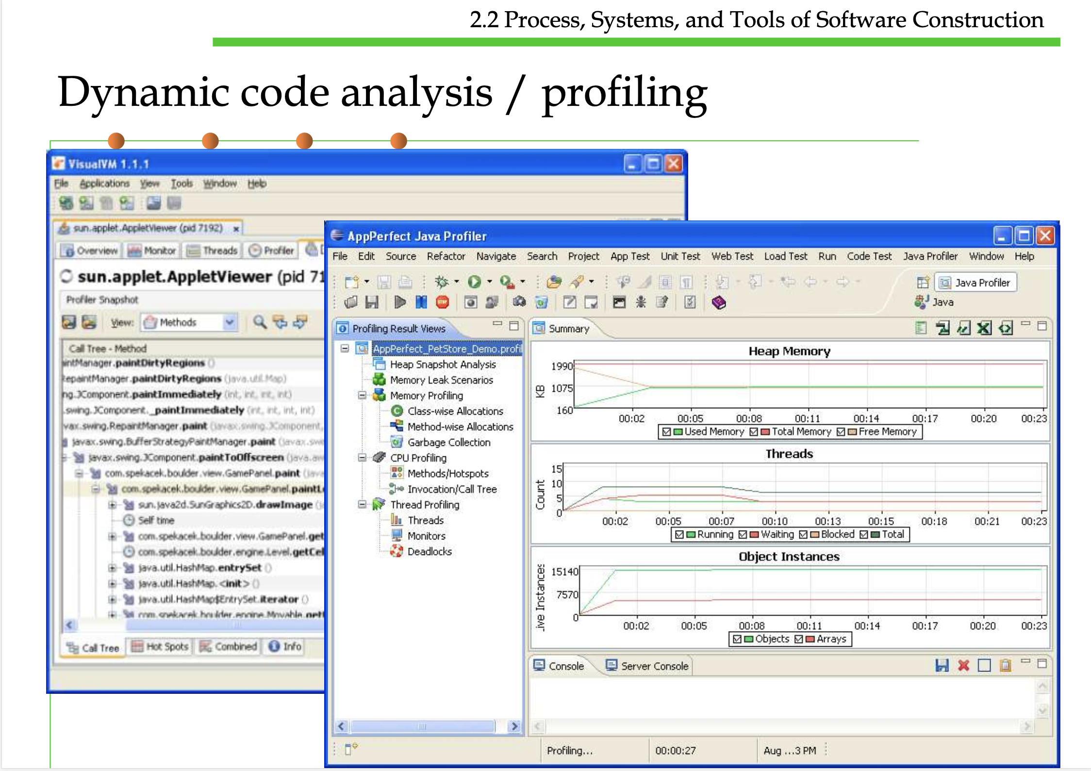 Dynamic code analysis / Profiling