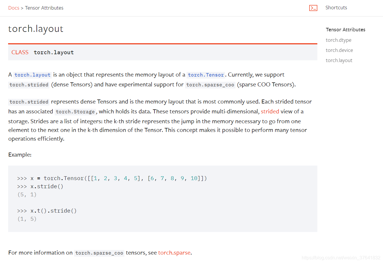 Pytorch Strided Pytorch(1+):layout=torch.strided 意味着什么?理解 torch.layout-CSDN博客