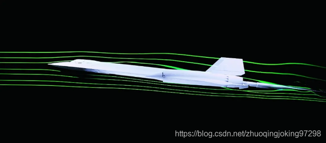 在美国航空航天局埃姆斯中心流体力学实验室中，科学家用水槽试验测试飞机表面的流场。图片来源：伊恩·艾伦（Ian Allen）