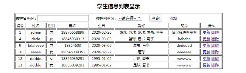 模糊查询和sql语句的拼接