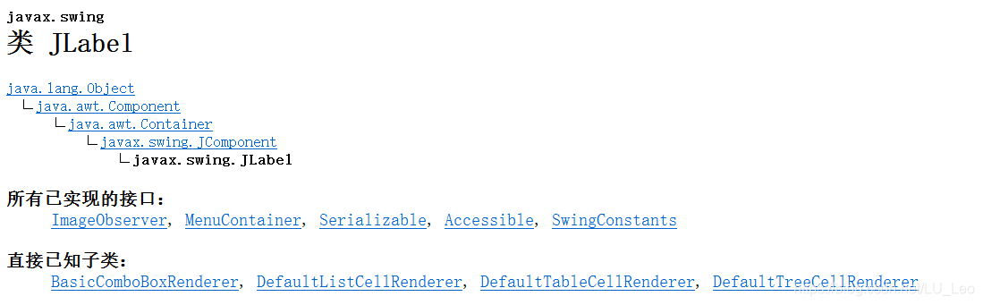 Swing标签组件--JLabel_java swing 多个label组成列表-CSDN博客