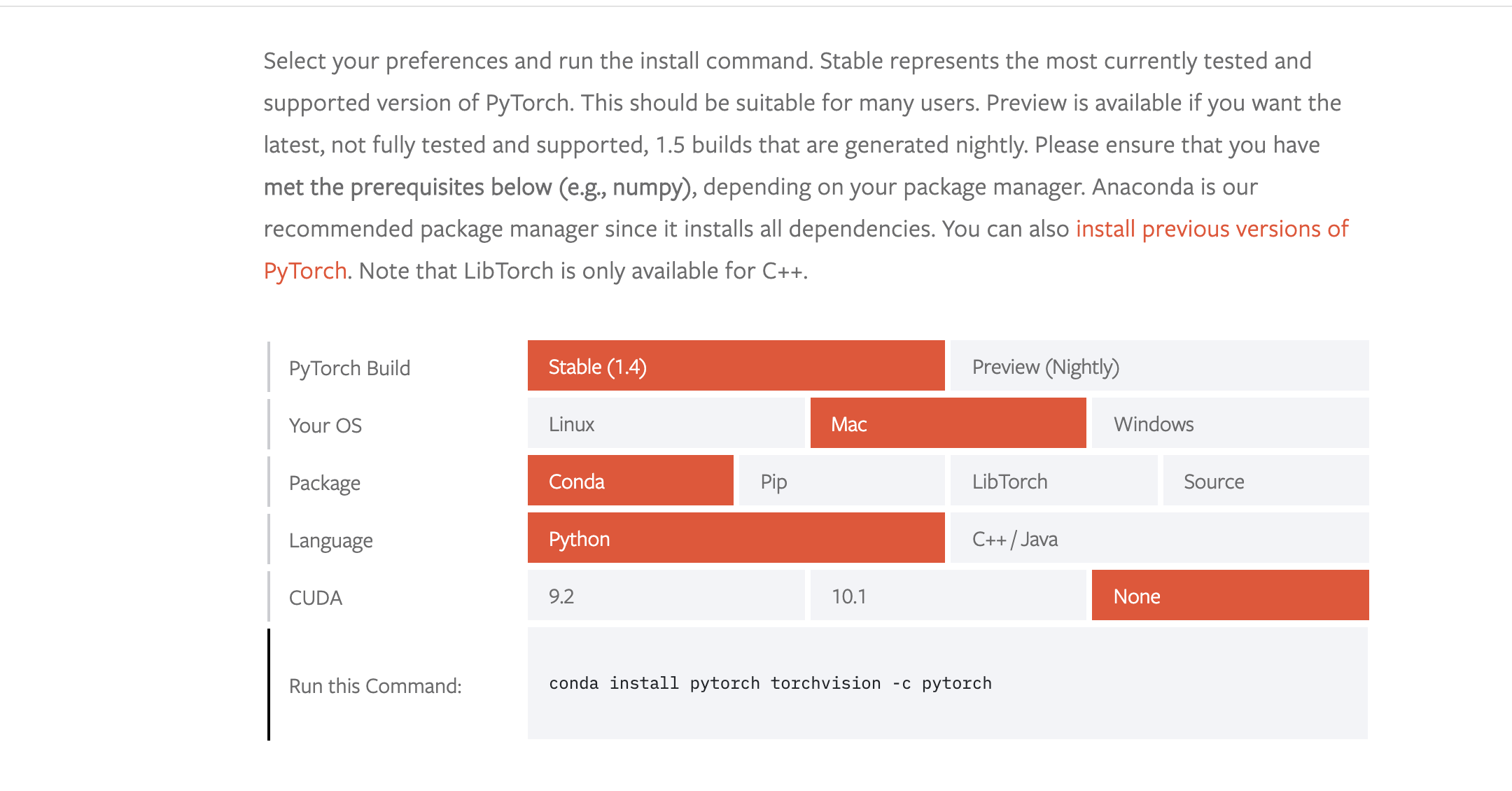 Configure pytorch development environment in anaconda under macOS ...