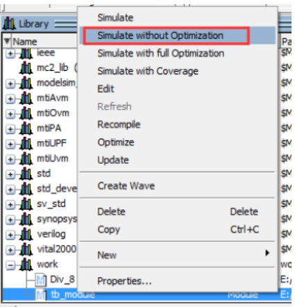 modelsim的使用(一)简单仿真_modelsim continue run-CSDN博客