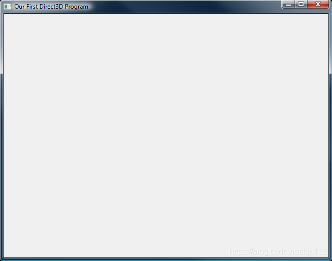 第一个Direct3D程序