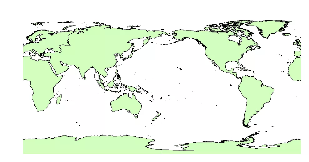 世界大洲地图中如何把太平洋移到地图的中心