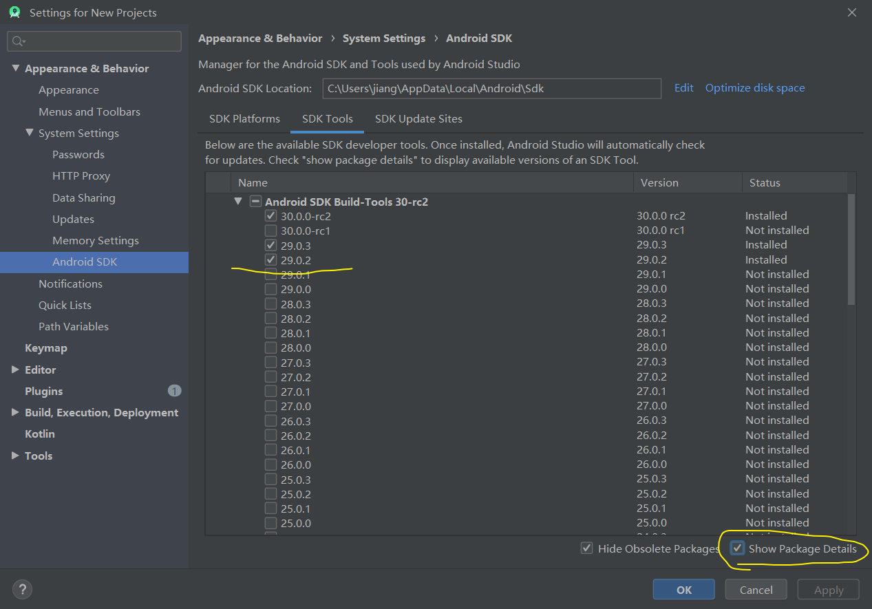 License for package Android SDK BuildTools 29.0.2not acceptedCSDN博客