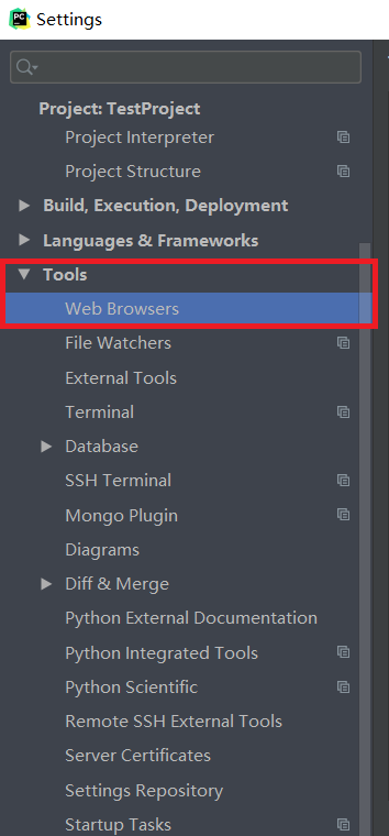 pycharm 操作 Open in Browser 出错提示 Windows找不到