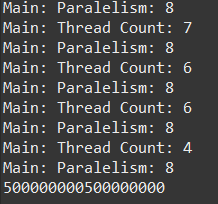 Fork Join运行结果