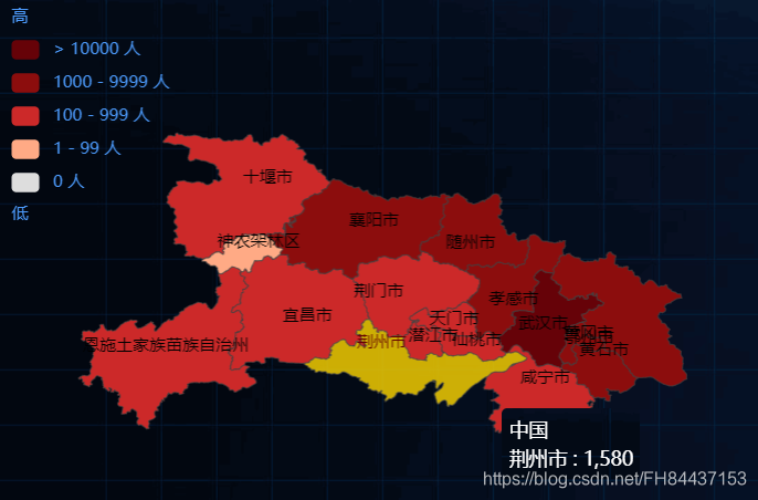 hubei.js 湖北省地图
