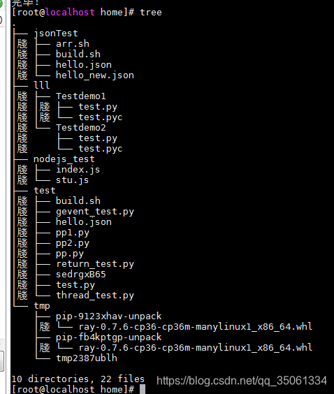 【linux】tree显示目录结构