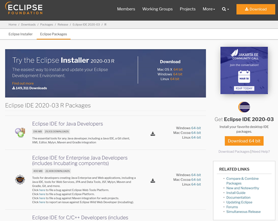 eclipse ide for enterprise java developers download