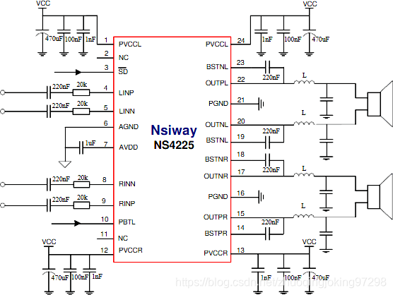 NS4225典型应用电路