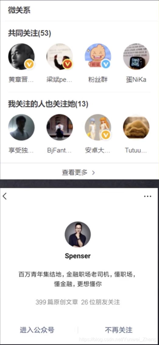 WeChat attention model