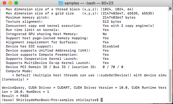 cuda driver version is insufficient for cuda runtime version mac os x 10.13