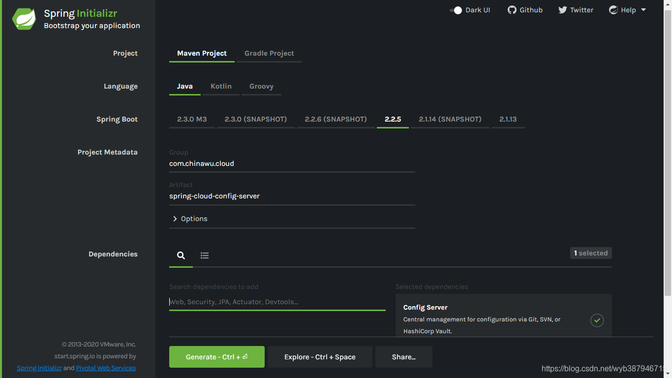 SpringCloud Config 服务端构建