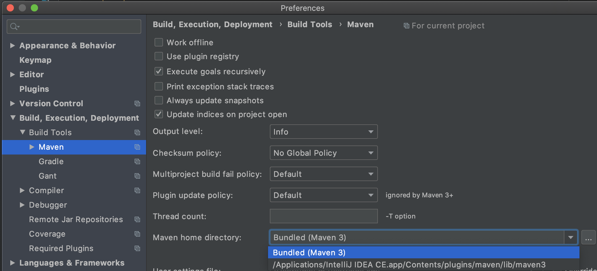 Mac OS adds Ali source to maven of idea Programmer Sought
