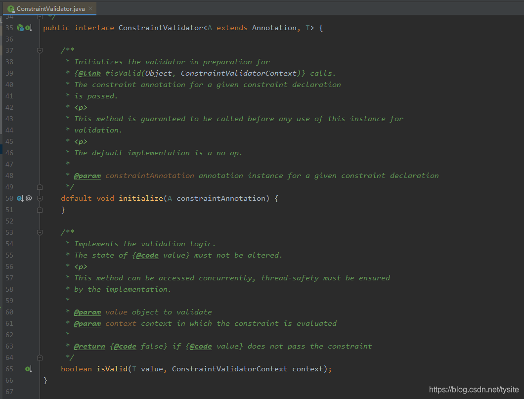 ConstraintValidator源代码