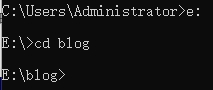 进入blog 文件夹